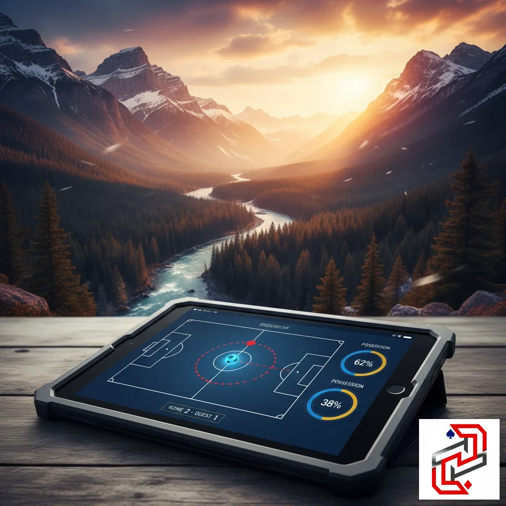 Playline real-time match visualizer displaying pitch radar and team statistics